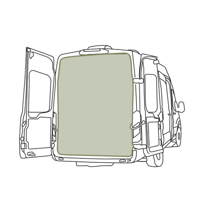 VanEssential Ford Transit Bug Screen - Rear Door - Out There Vans