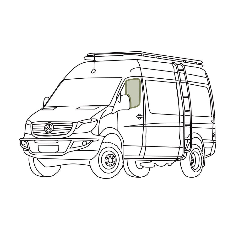 VanEssential Mercedes Sprinter Bug Screens - Front Doors (Pair) - Out There Vans