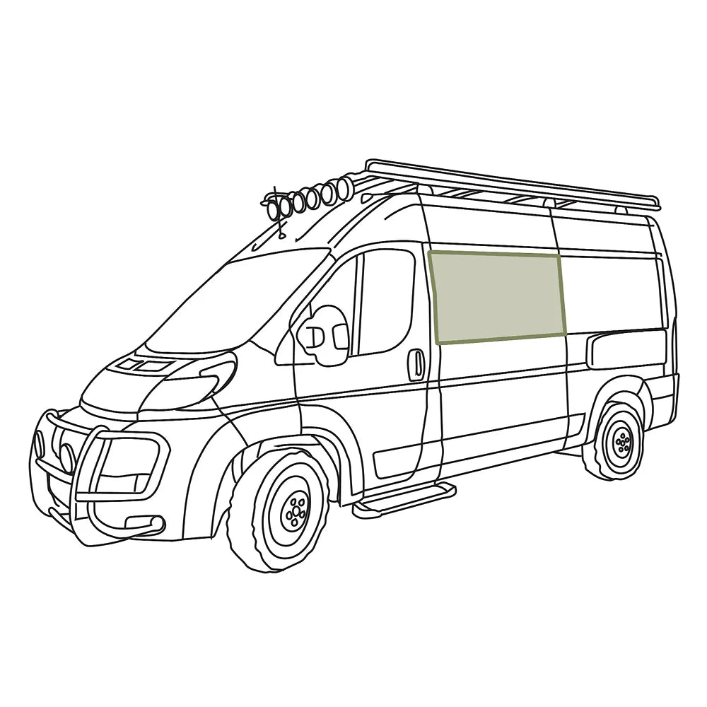 VanEssential Ram ProMaster Crew Window Cover - Out There Vans, LLC