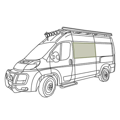 VanEssential Ram ProMaster Crew Window Cover - Out There Vans, LLC