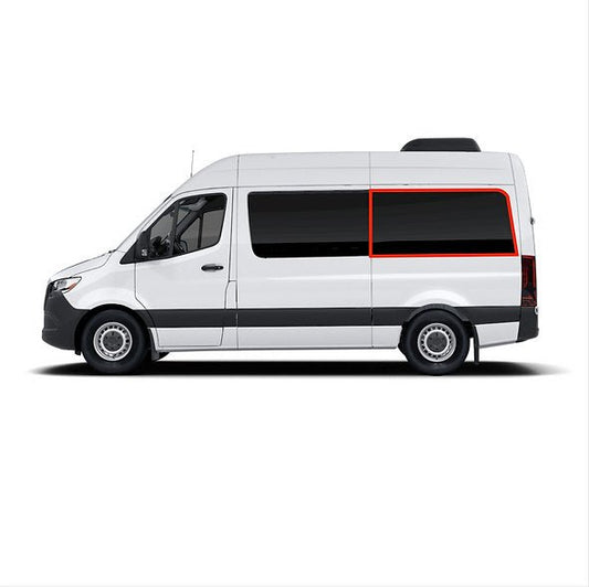 VanEssential Mercedes Sprinter Passenger Van Middle + Rear QTR Window Cover - Out There Vans