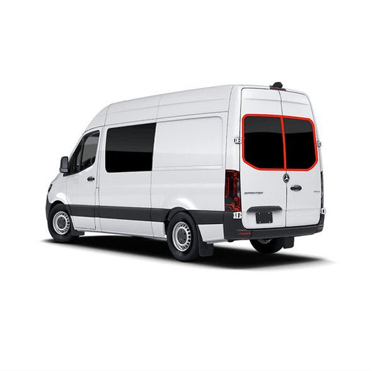 VanEssential Mercedes Sprinter Rear Door Window Covers (Pair) - Out There Vans