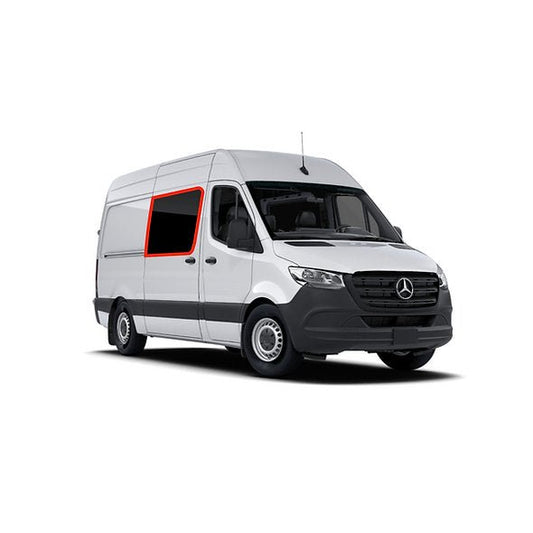 VanEssential Mercedes Sprinter Sliding Door Window Cover - Out There Vans